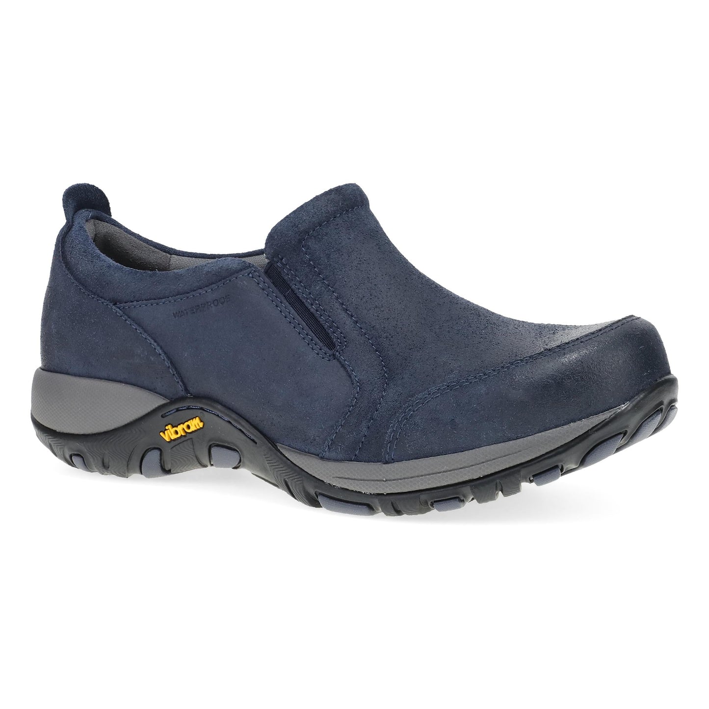 Navy Waterproof Suede Sneaker,36