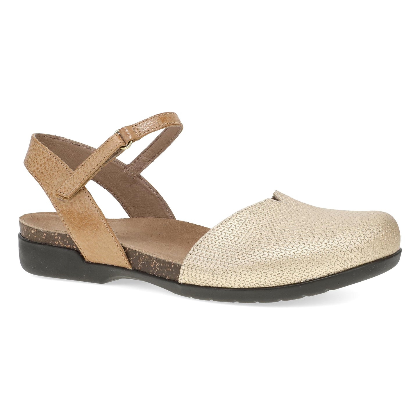 Taupe Metallic Mary Jane,36