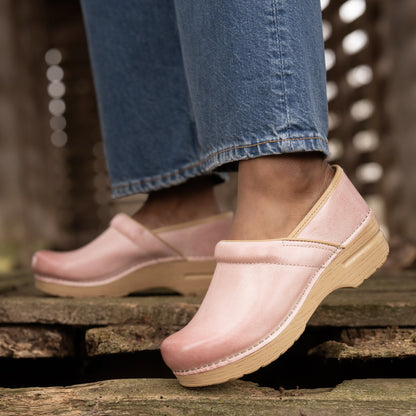 Dansko Professional Pink Milled Burnished