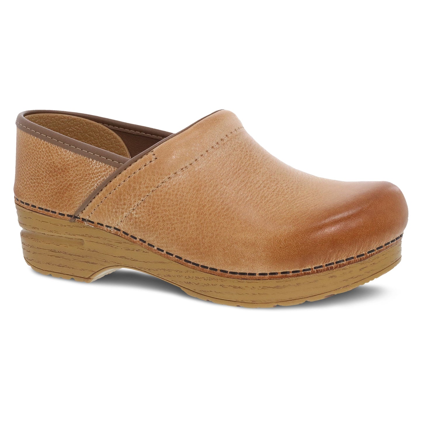 Honey Distressed Clog,36