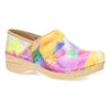 Watercolor Leather Clog