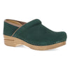 Evergreen Suede Clog