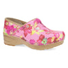 Tropical Pink Leather Clog