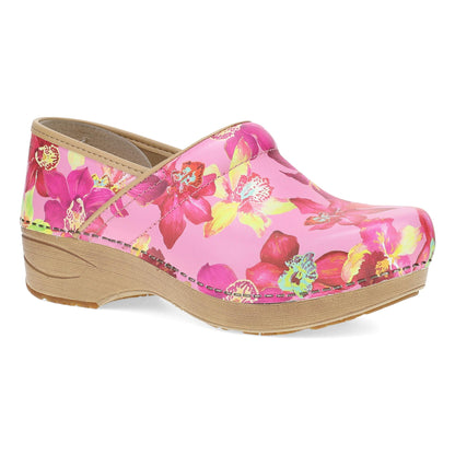 Tropical Pink Leather Clog,36