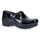 Black/Black Patent Clog
