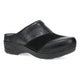 Black Leather Mule