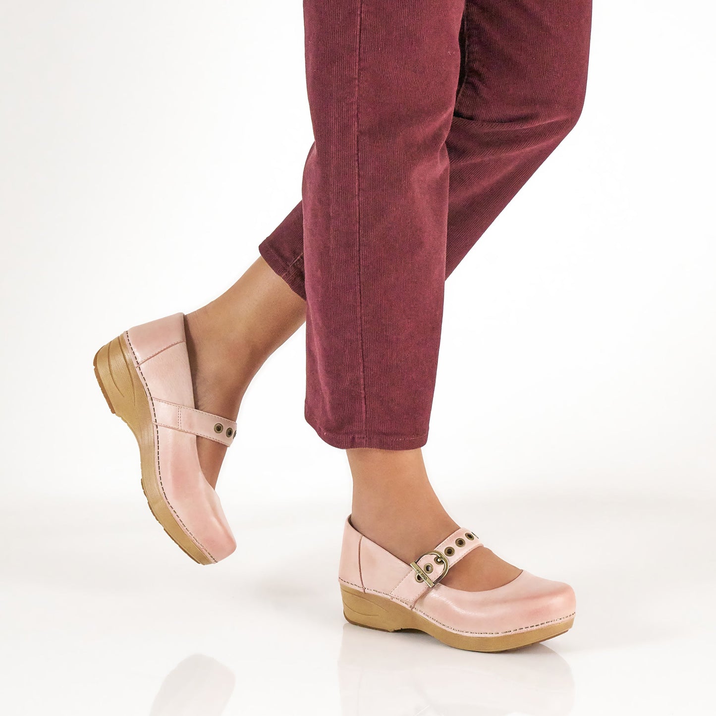 Dansko XP 2.0 Mary Jane Clog Pink Leather
