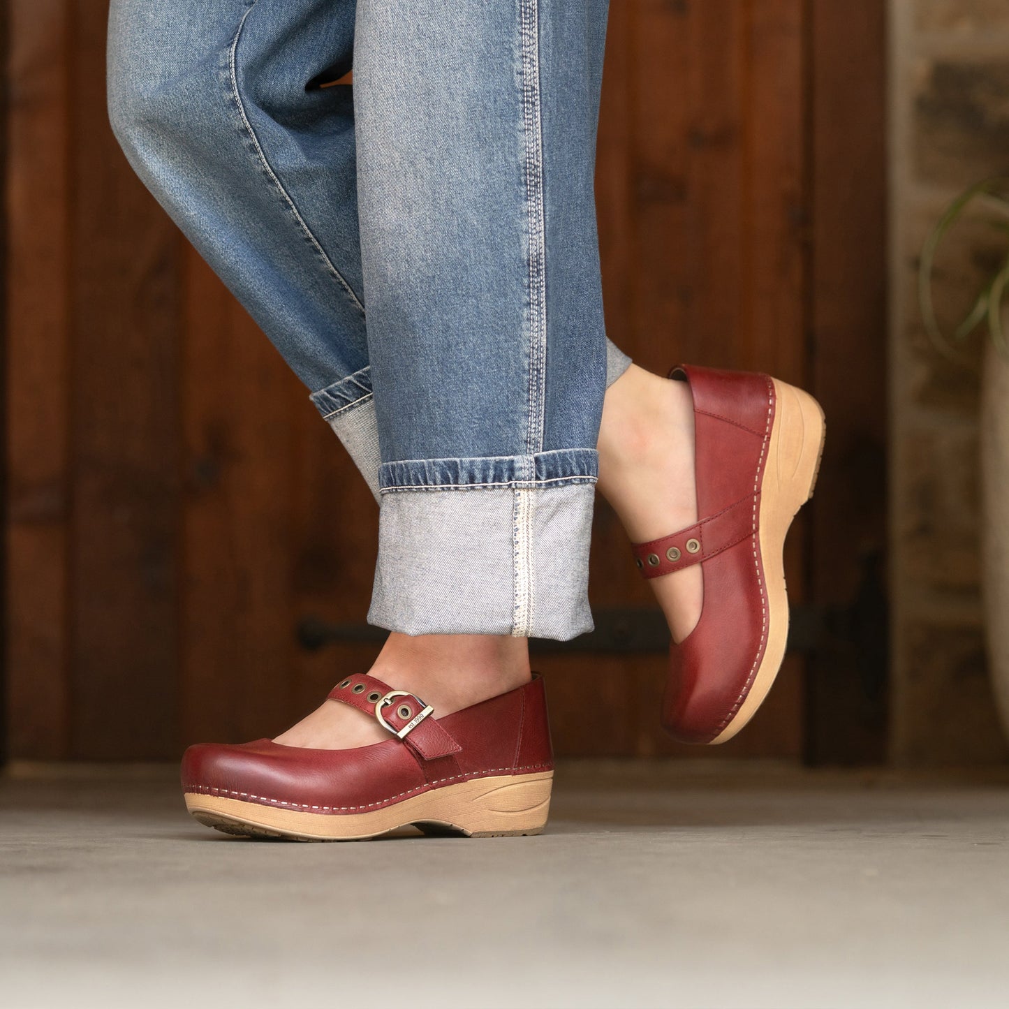 Dansko Wide XP 2.0 Mary Jane Clog Red