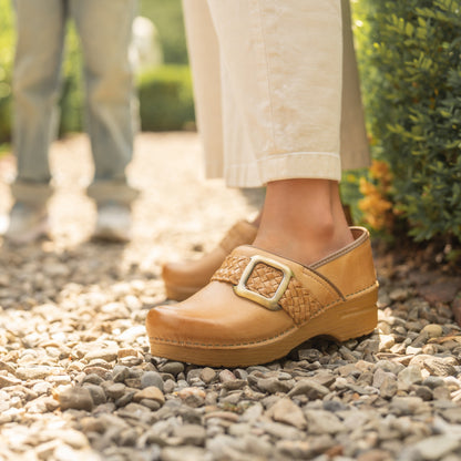 Dansko Pro Braided Honey Leather