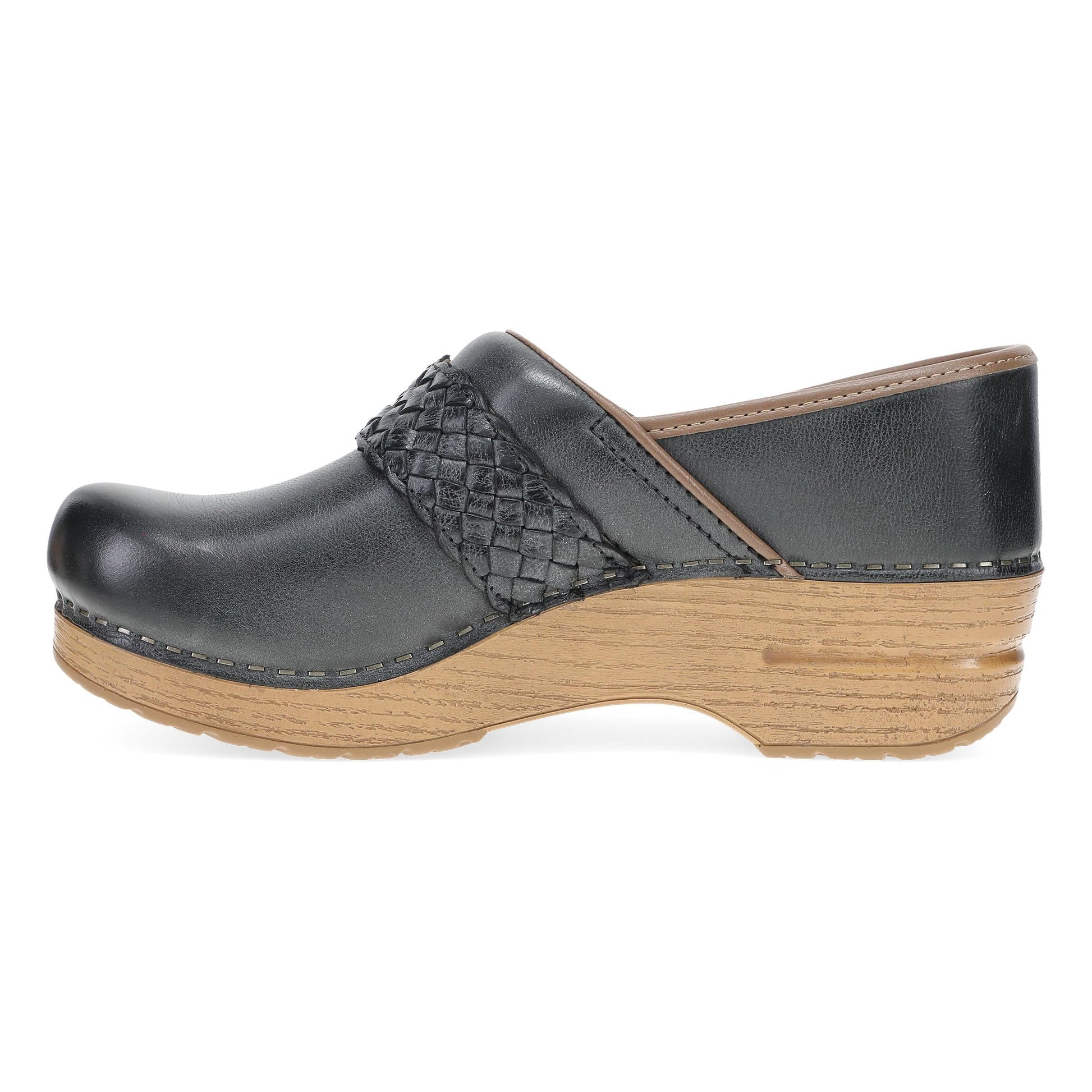 Dansko Pro Braided Black Leather