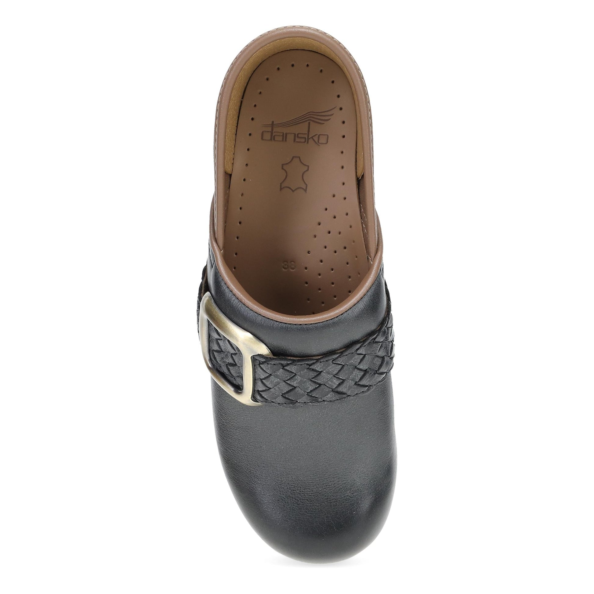 Dansko Pro Braided Black Leather
