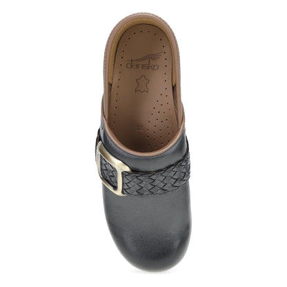 Dansko Pro Braided Black Leather