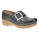 Black Leather Clog