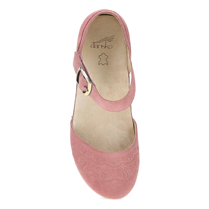 Dansko Mae Ash Rose Embroidered Suede