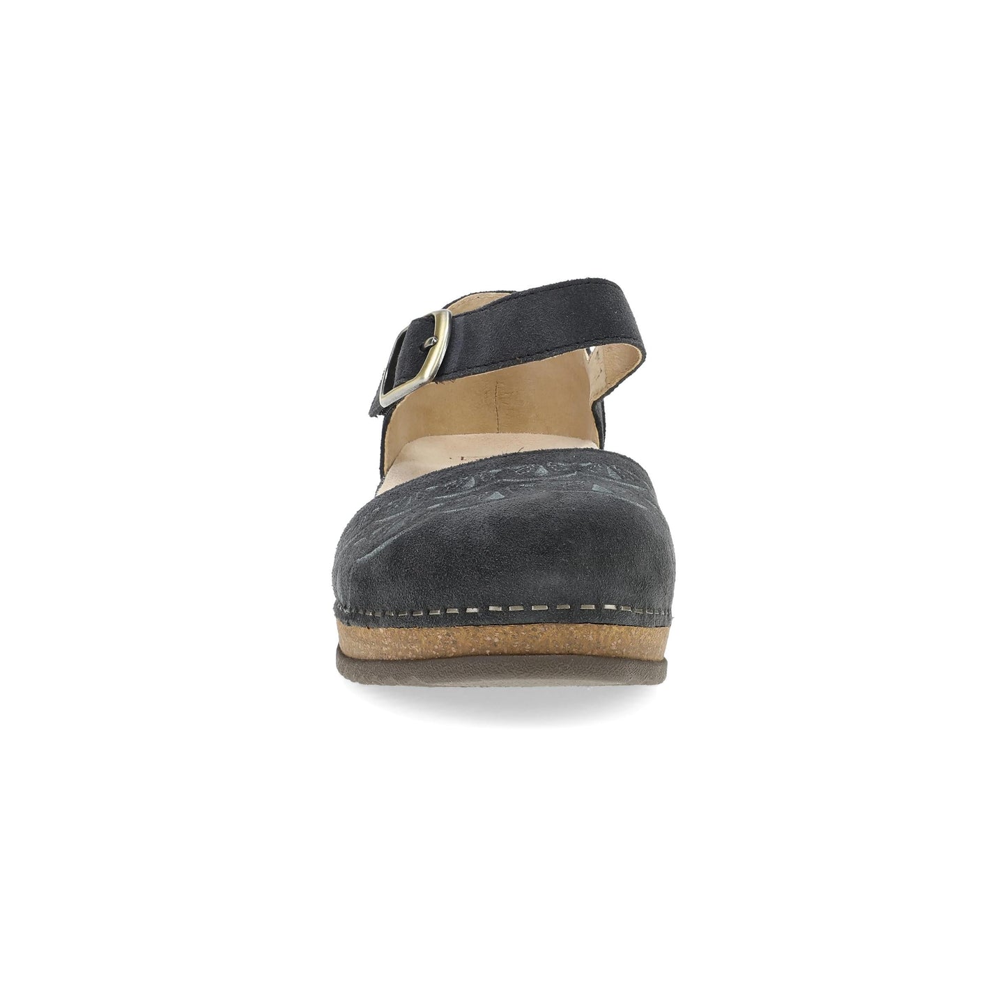 Dansko Mae Charcoal Embroidered Suede