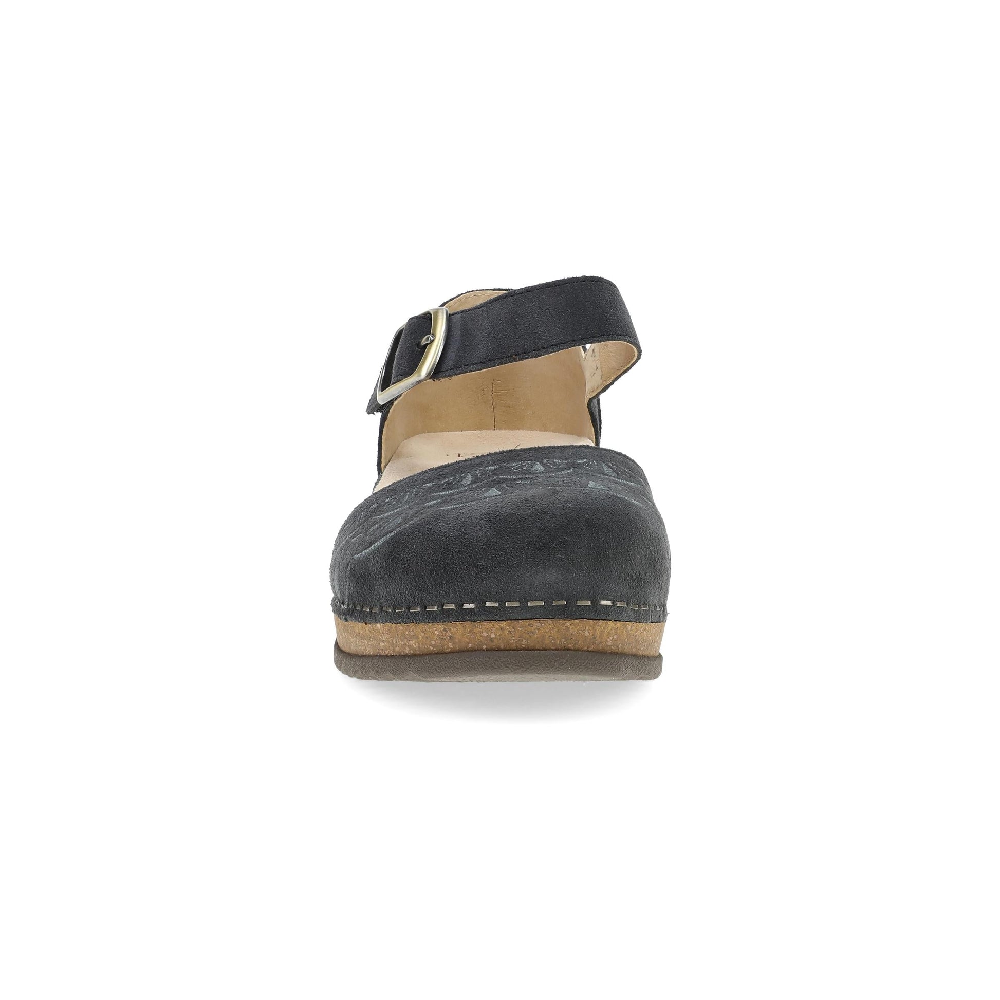 Dansko Mae Charcoal Embroidered Suede