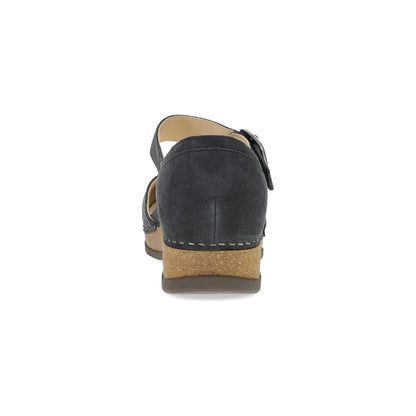 Dansko Mae Charcoal Embroidered Suede
