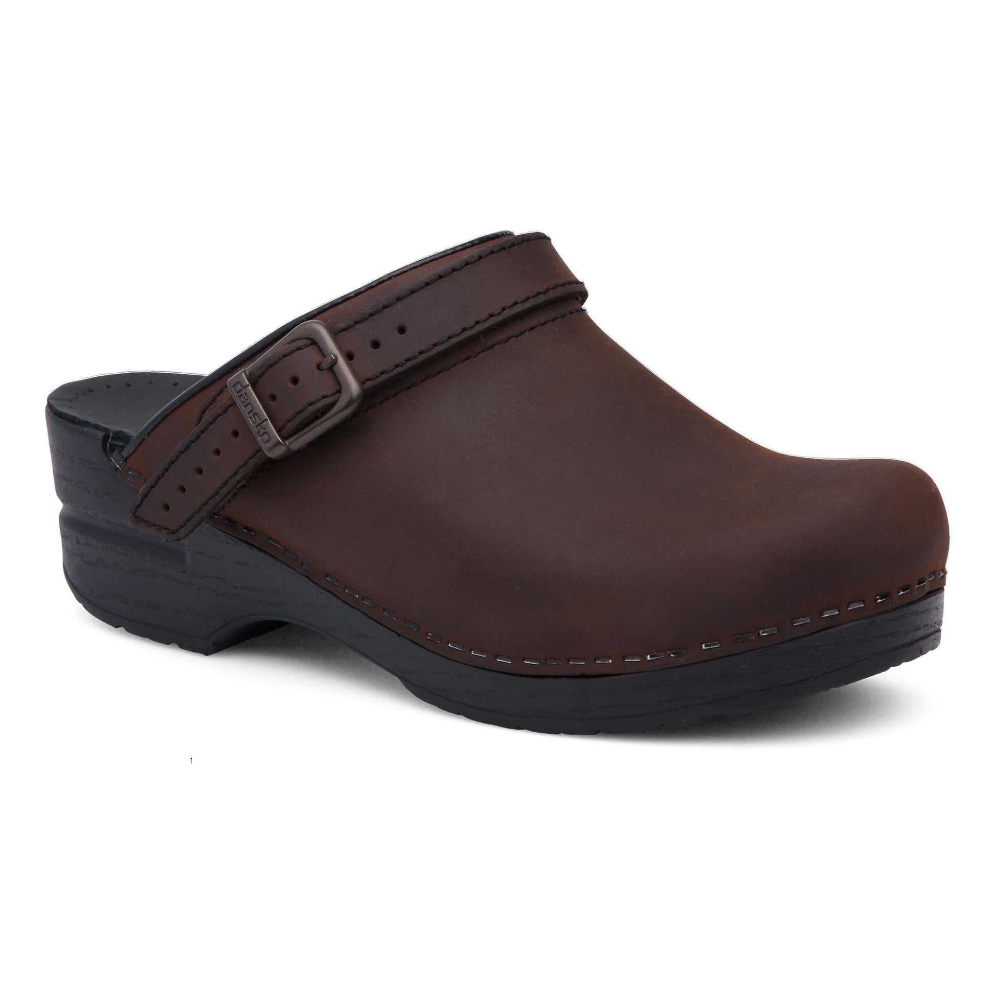 Antique Brown Oiled Mule,36