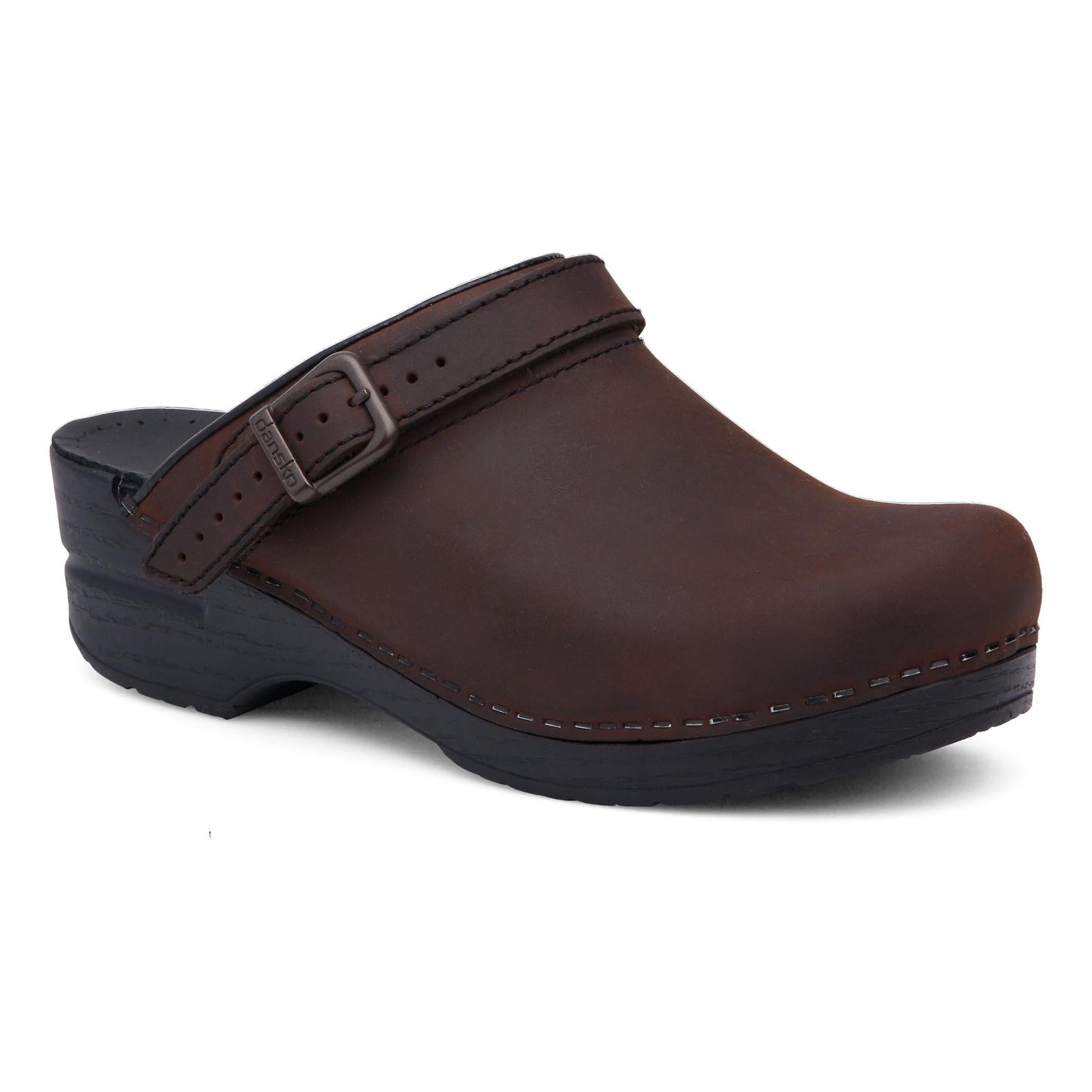 Antique Brown Oiled Mule,35