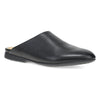 Black Leather Mule