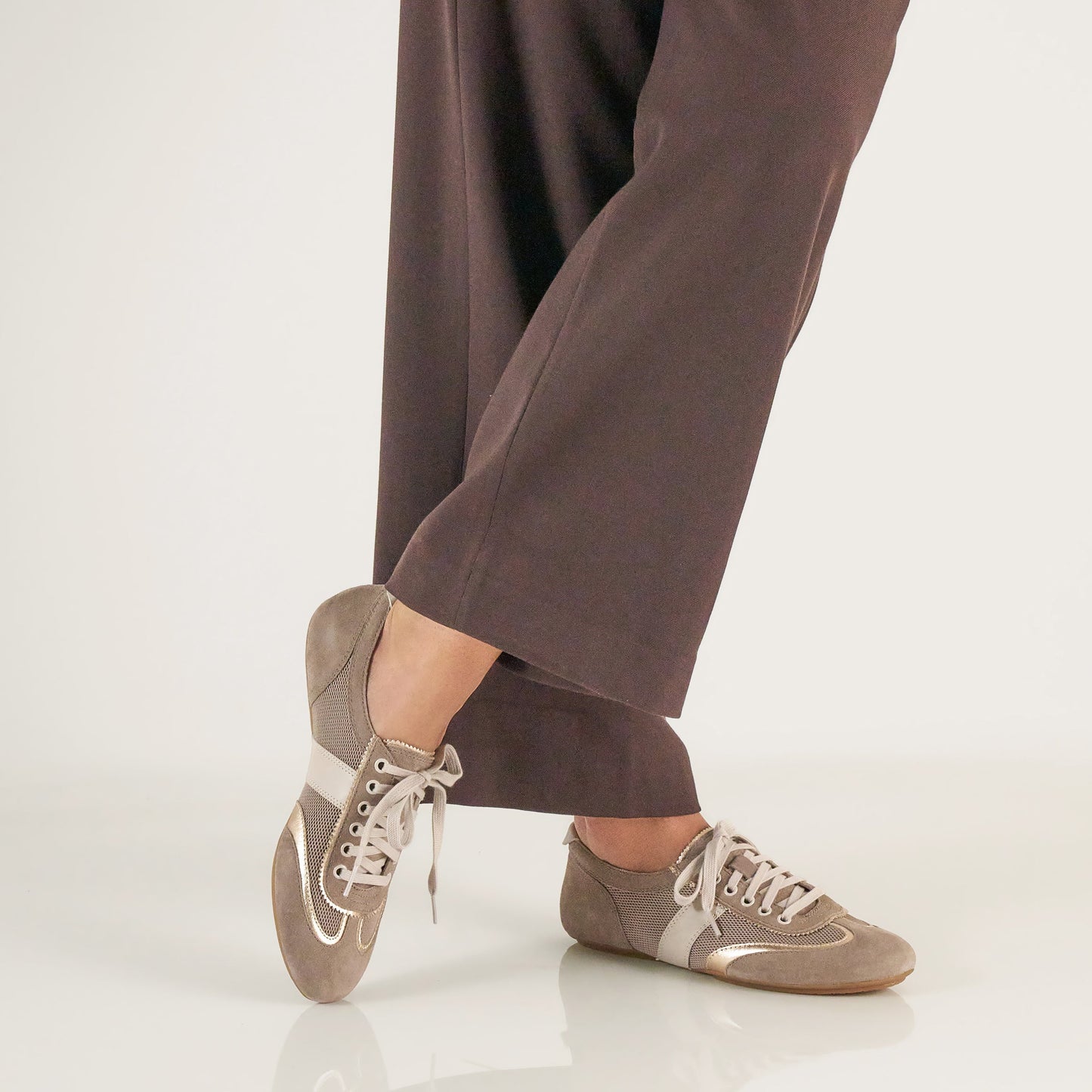 Dansko Milana Taupe/Gold Suede