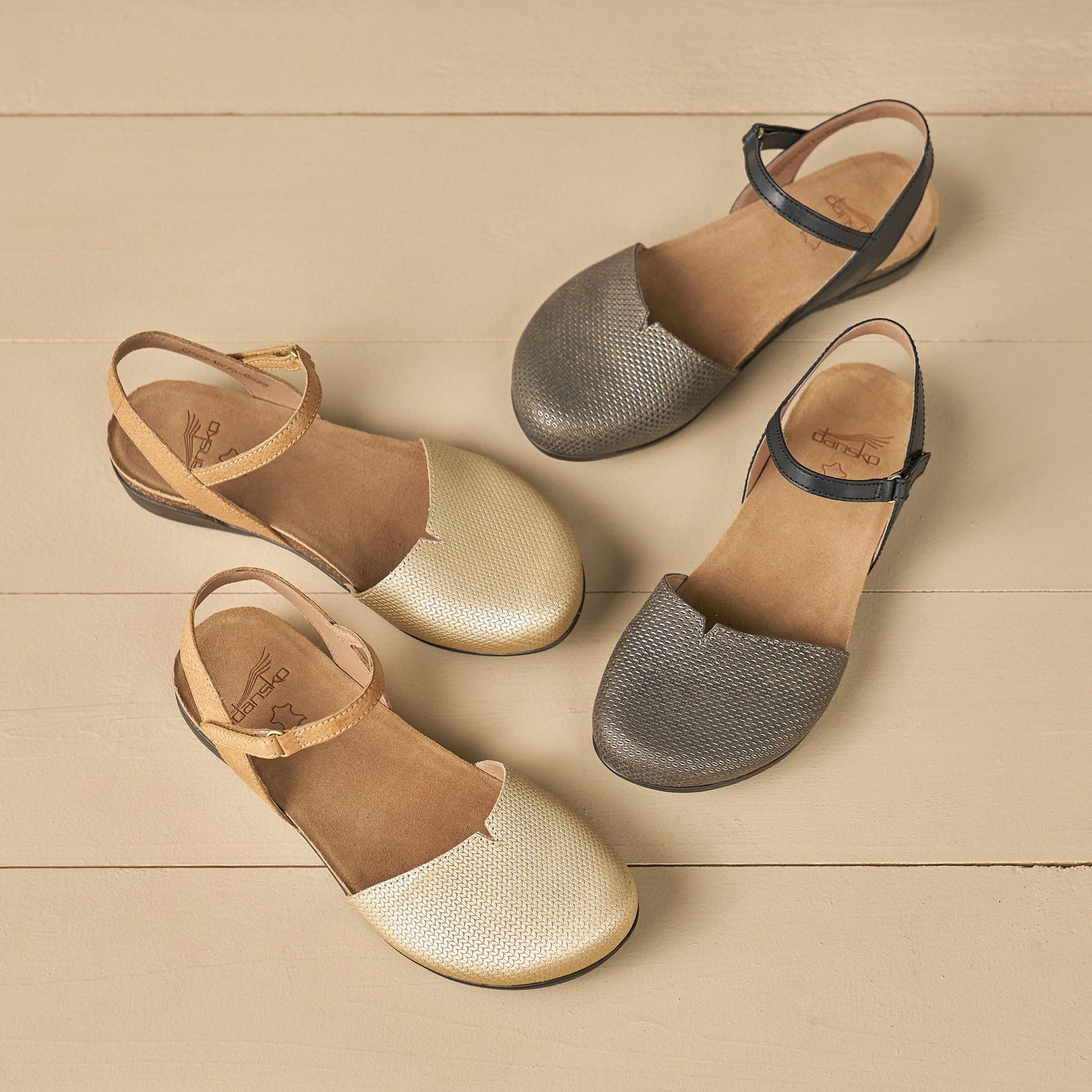 Dansko Rowan Taupe Metallic