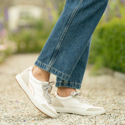 Dansko Josey White/Rose Gold Nappa