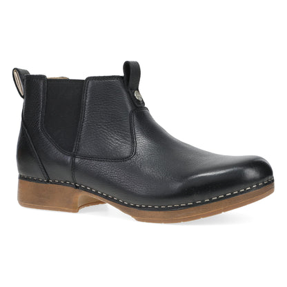 Black Waxy Milled Boot,36