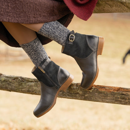 Dansko Monique Black Burnished Calf