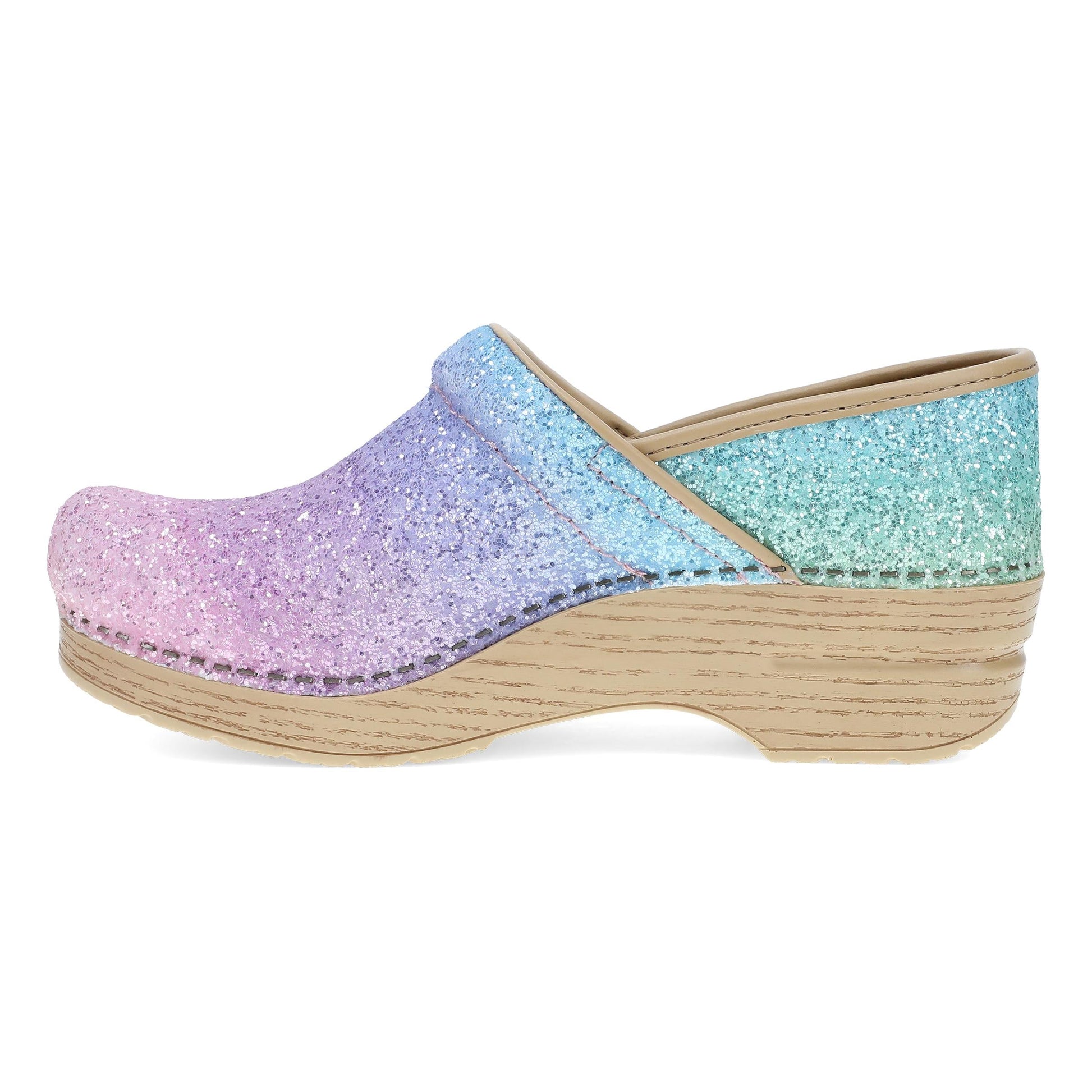Dansko Wide Pro Pastel Rainbow Glitter