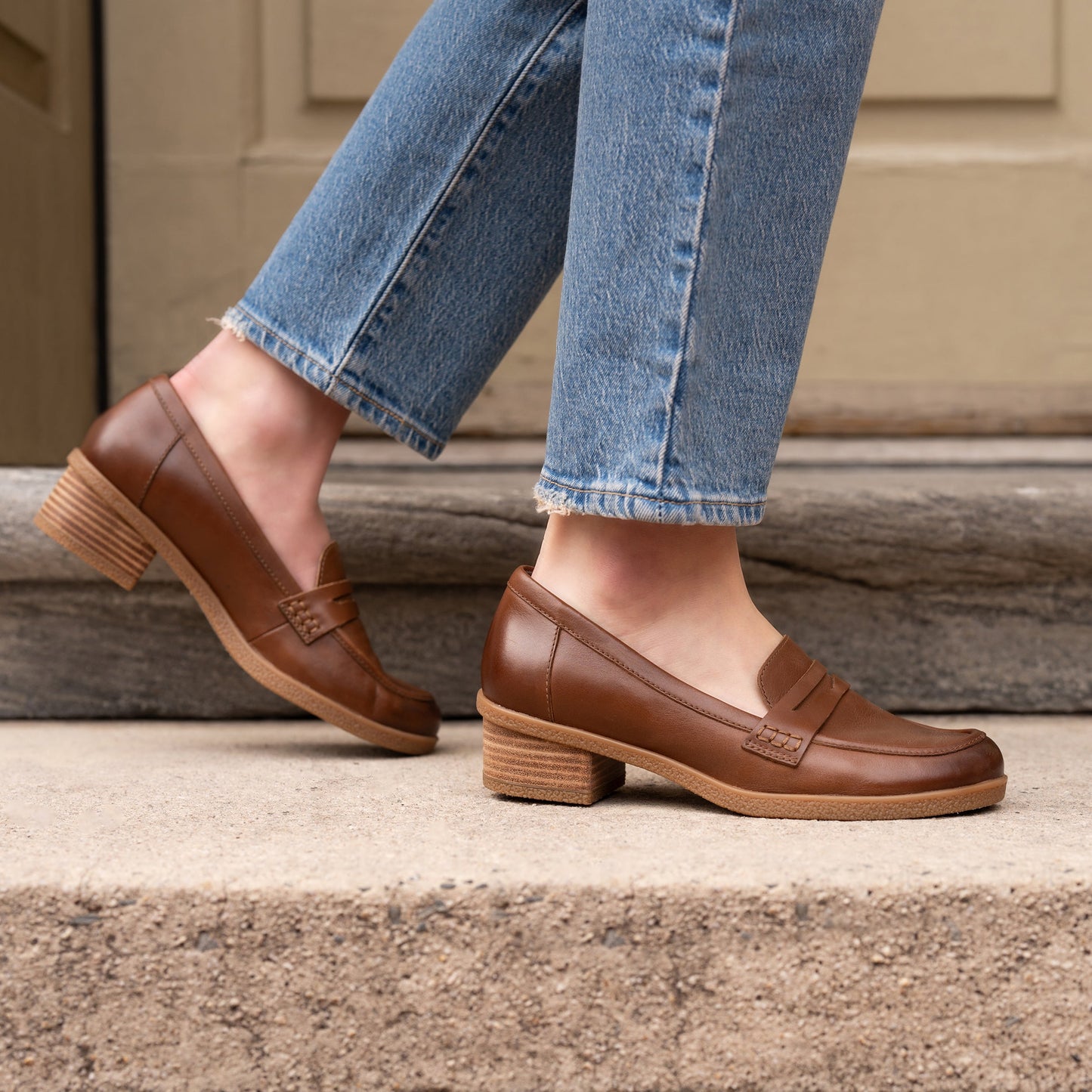 Dansko Danica Wide Tan Waterproof Burnished