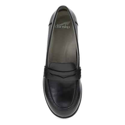 Dansko Danica Wide Black Waterproof Burnished