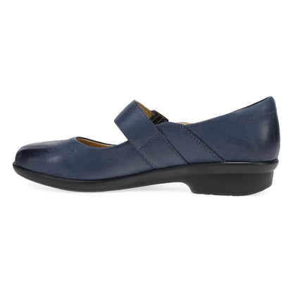 Dansko Collette Wide Navy Burnished Nubuck