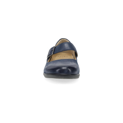 Dansko Collette Wide Navy Burnished Nubuck