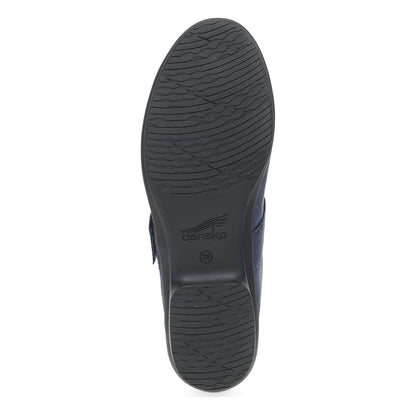 Dansko Collette Wide Navy Burnished Nubuck