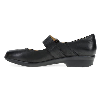 Dansko Collette Wide Black Burnished Nubuck