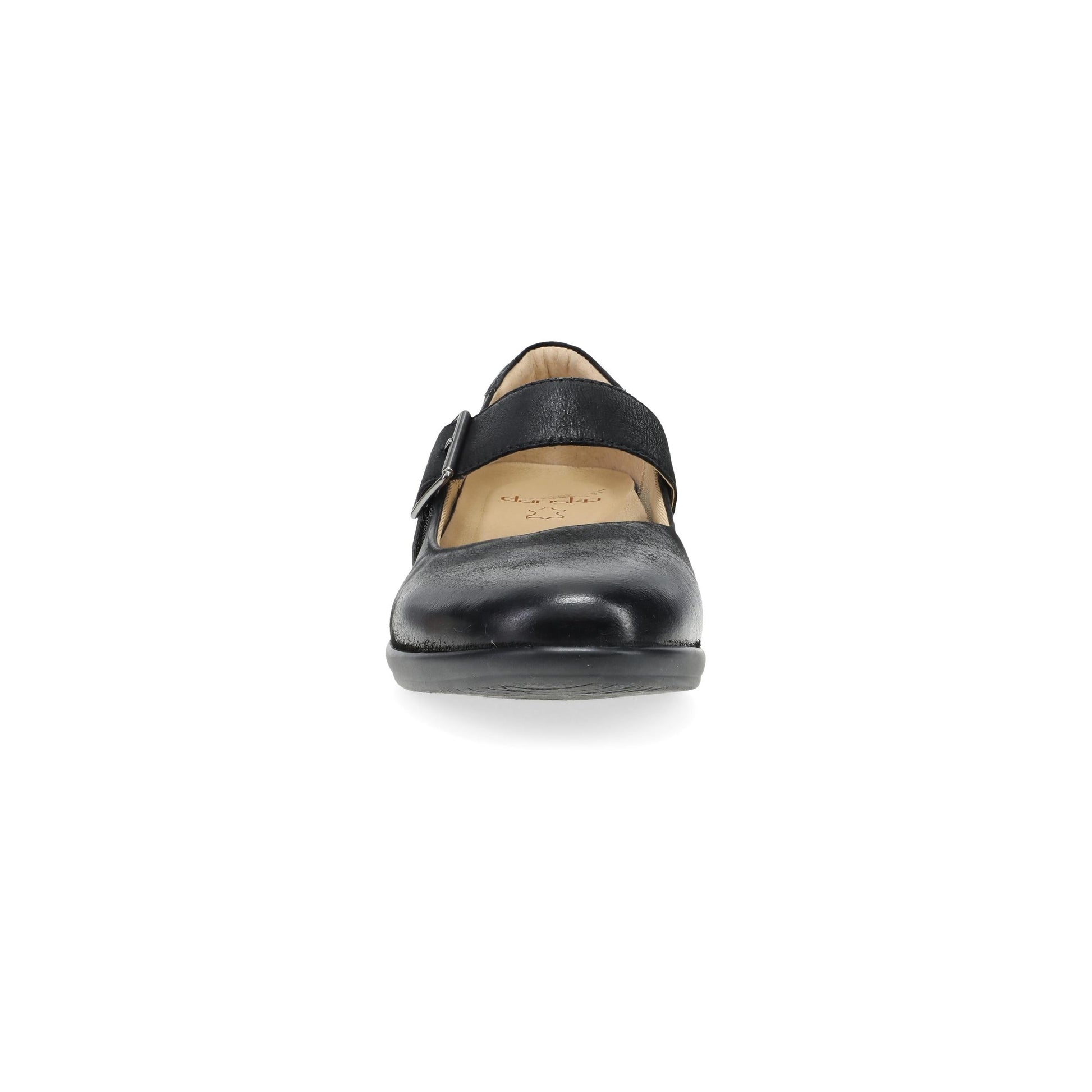 Dansko Collette Wide Black Burnished Nubuck
