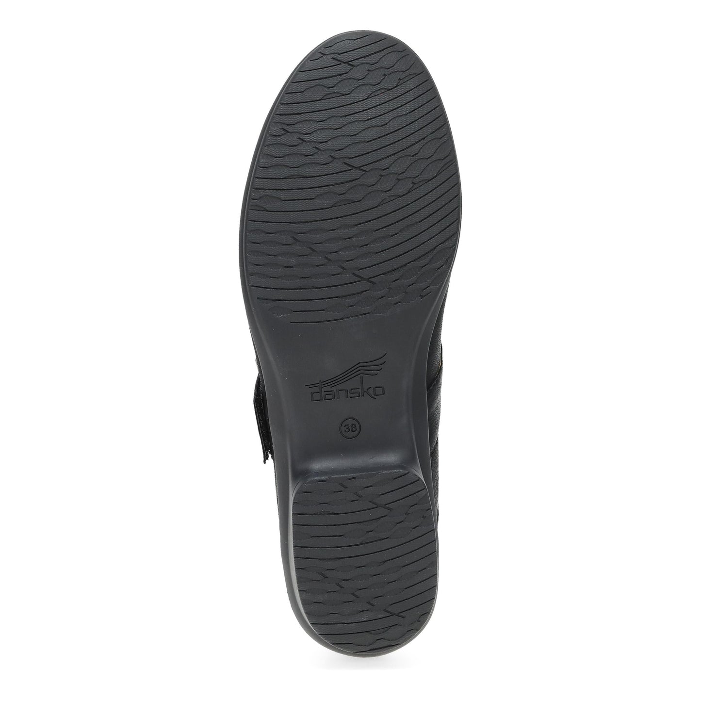 Dansko Collette Wide Black Burnished Nubuck