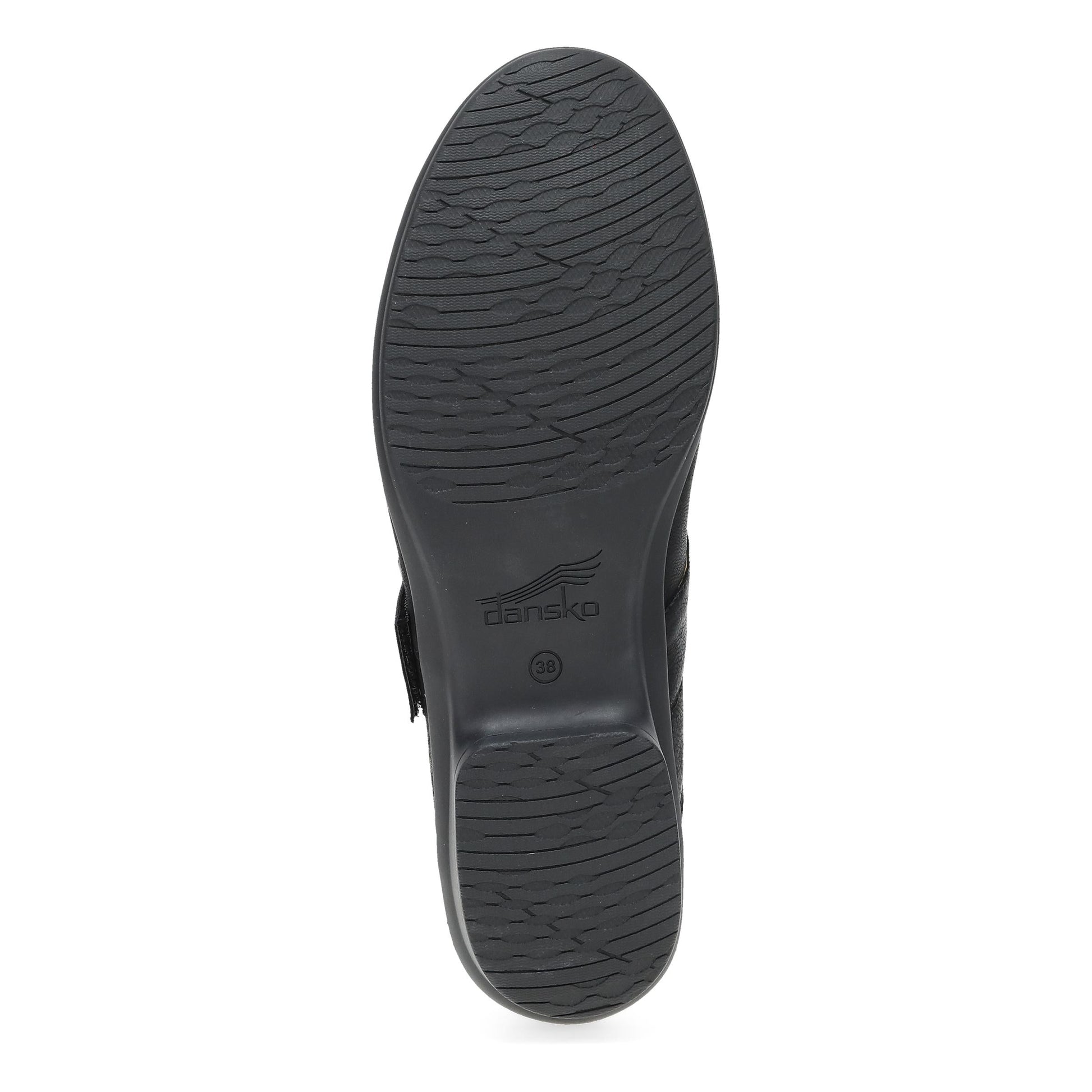 Dansko Collette Wide Black Burnished Nubuck