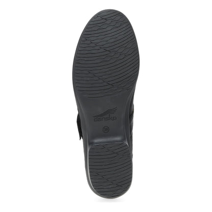 Dansko Collette Wide Black Burnished Nubuck