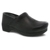 Black Burnished Nubuck Clog