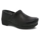 Black Burnished Nubuck Clog