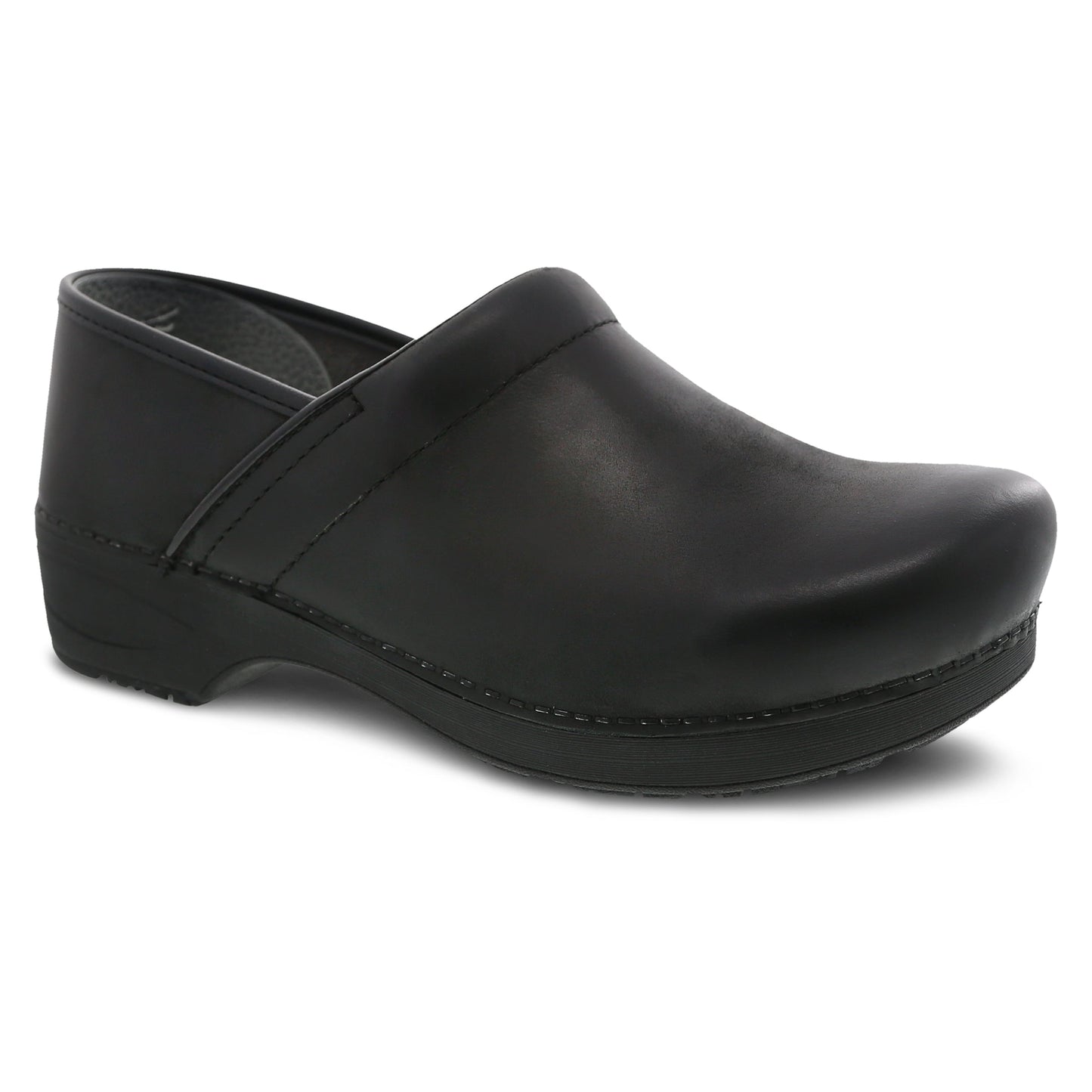 Black Burnished Nubuck Clog,42