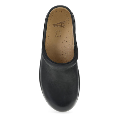 Dansko Platform Pro Black Burnished Nubuck
