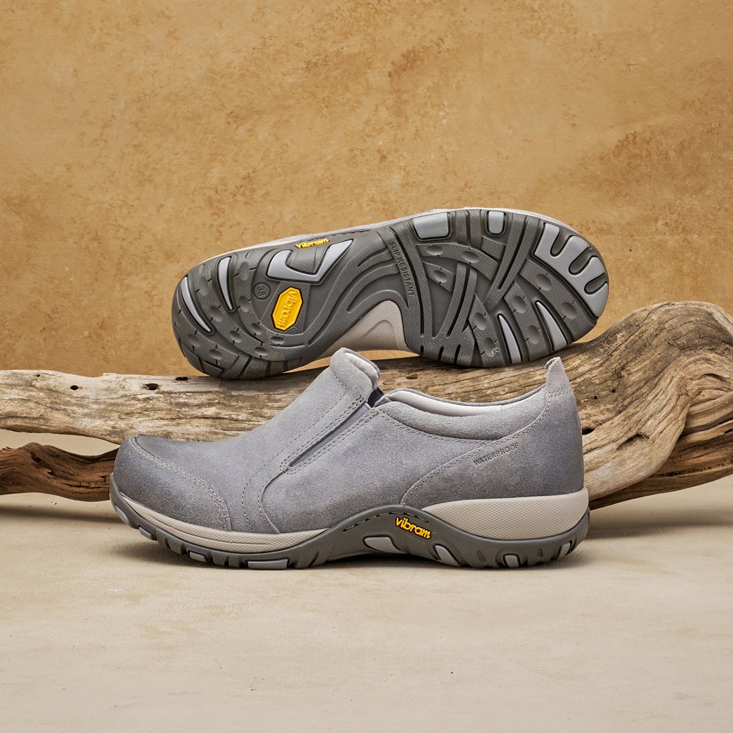 Dansko Pippy Grey Waterproof Burnished Suede