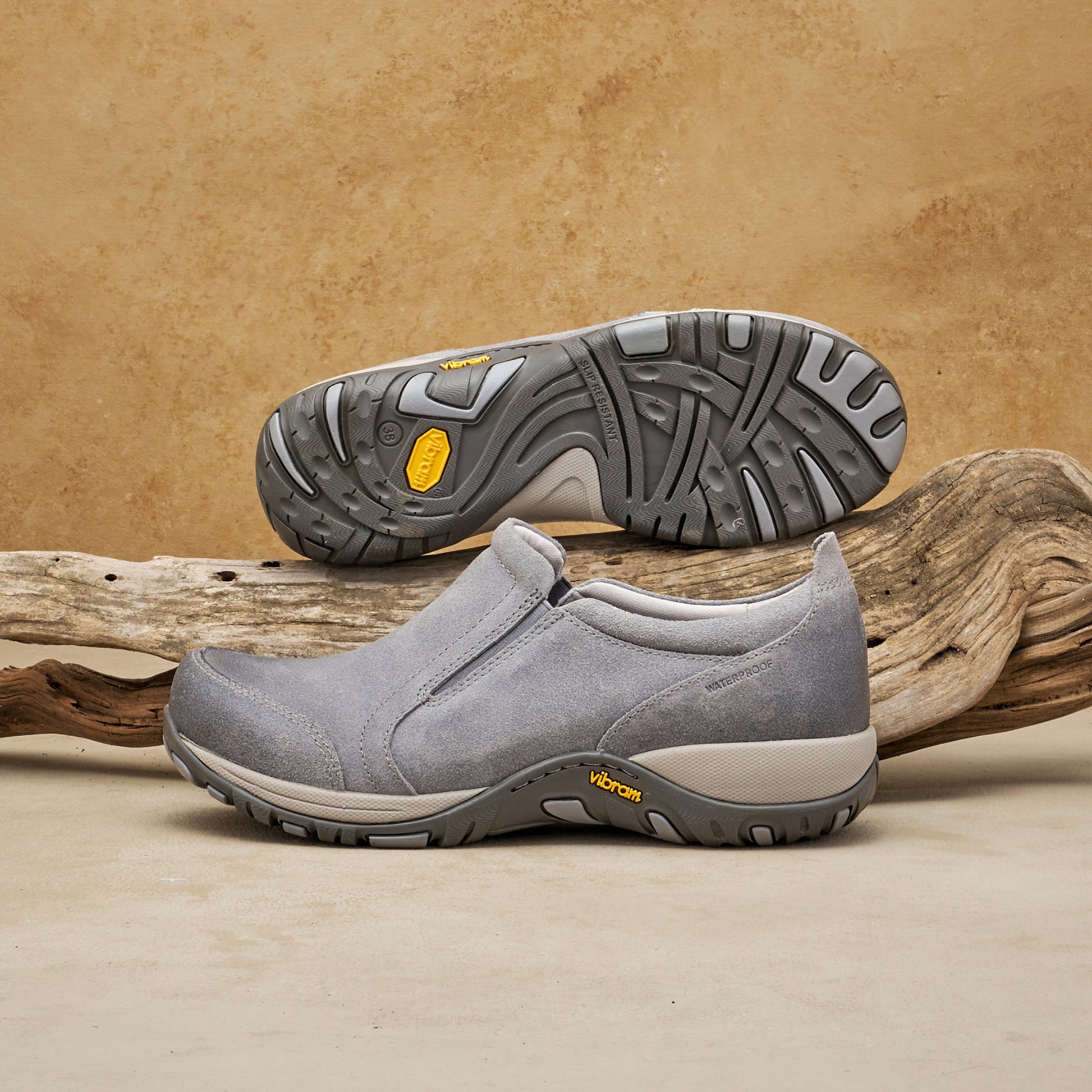 Dansko Pippy Grey Waterproof Burnished Suede