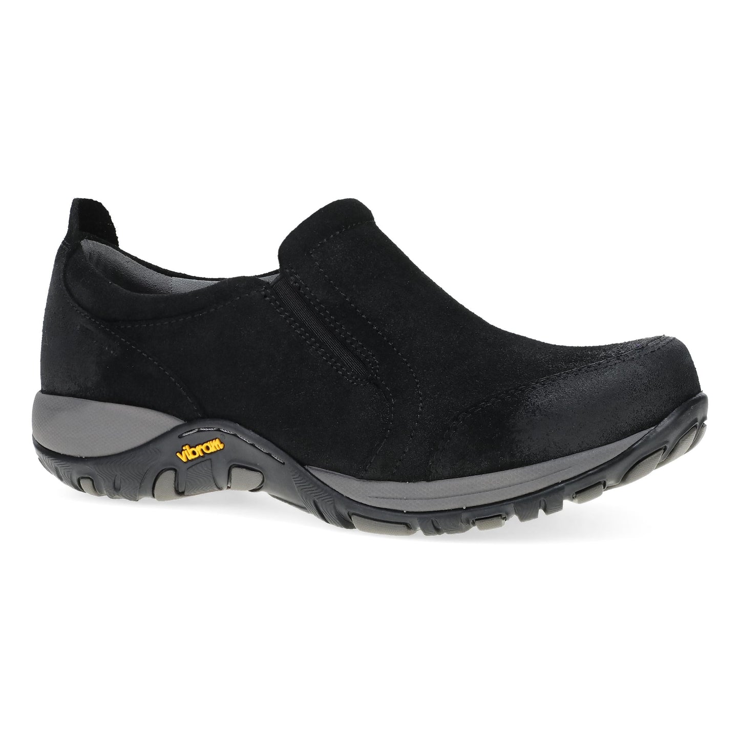 Black Waterproof Burnished Suede Sneaker,36