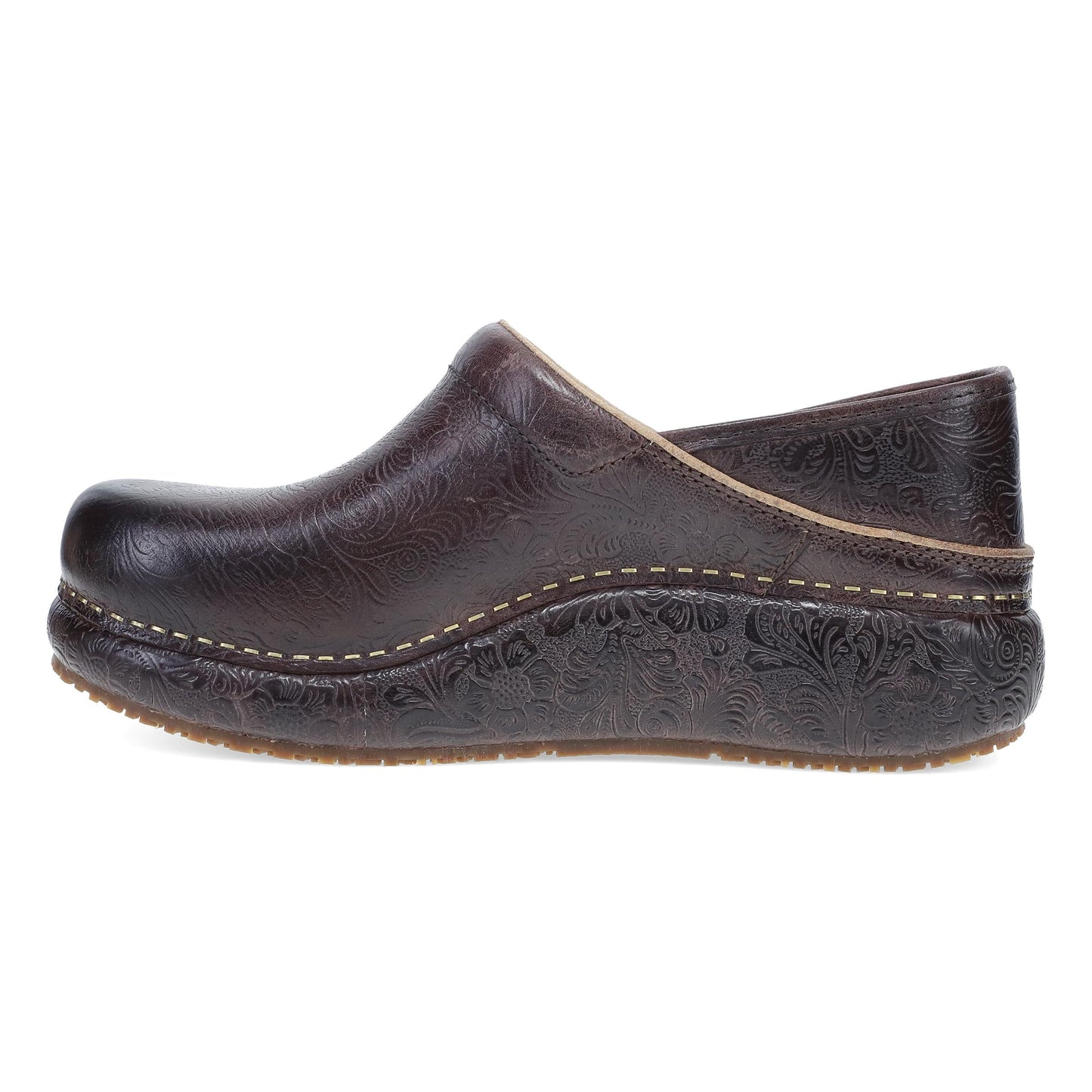 Dansko Platform Pro Brown Tooled