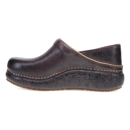 Dansko Platform Pro Brown Tooled