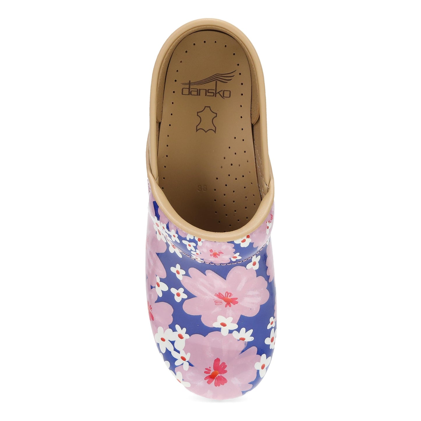 Dansko Wide Pro Pink Bloom Patent